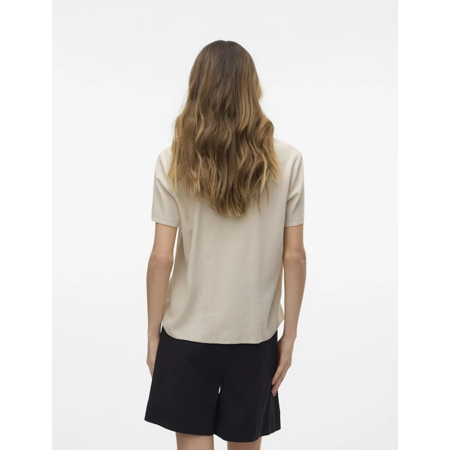 VMMYMILO SS V-NECK TOP WVN GA