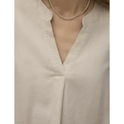 VMMYMILO SS V-NECK TOP WVN GA