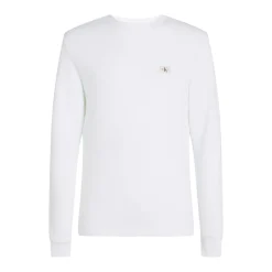 WOVEN LABEL WAFFLE LS TEE