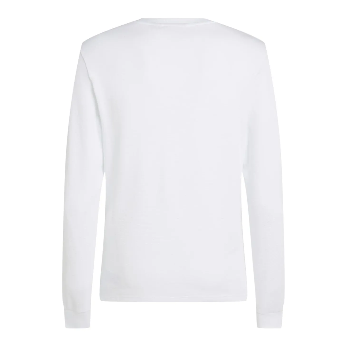 WOVEN LABEL WAFFLE LS TEE