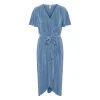 YASOLINDA SS MIDI WRAP DRESS S