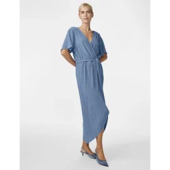 YASOLINDA SS MIDI WRAP DRESS S