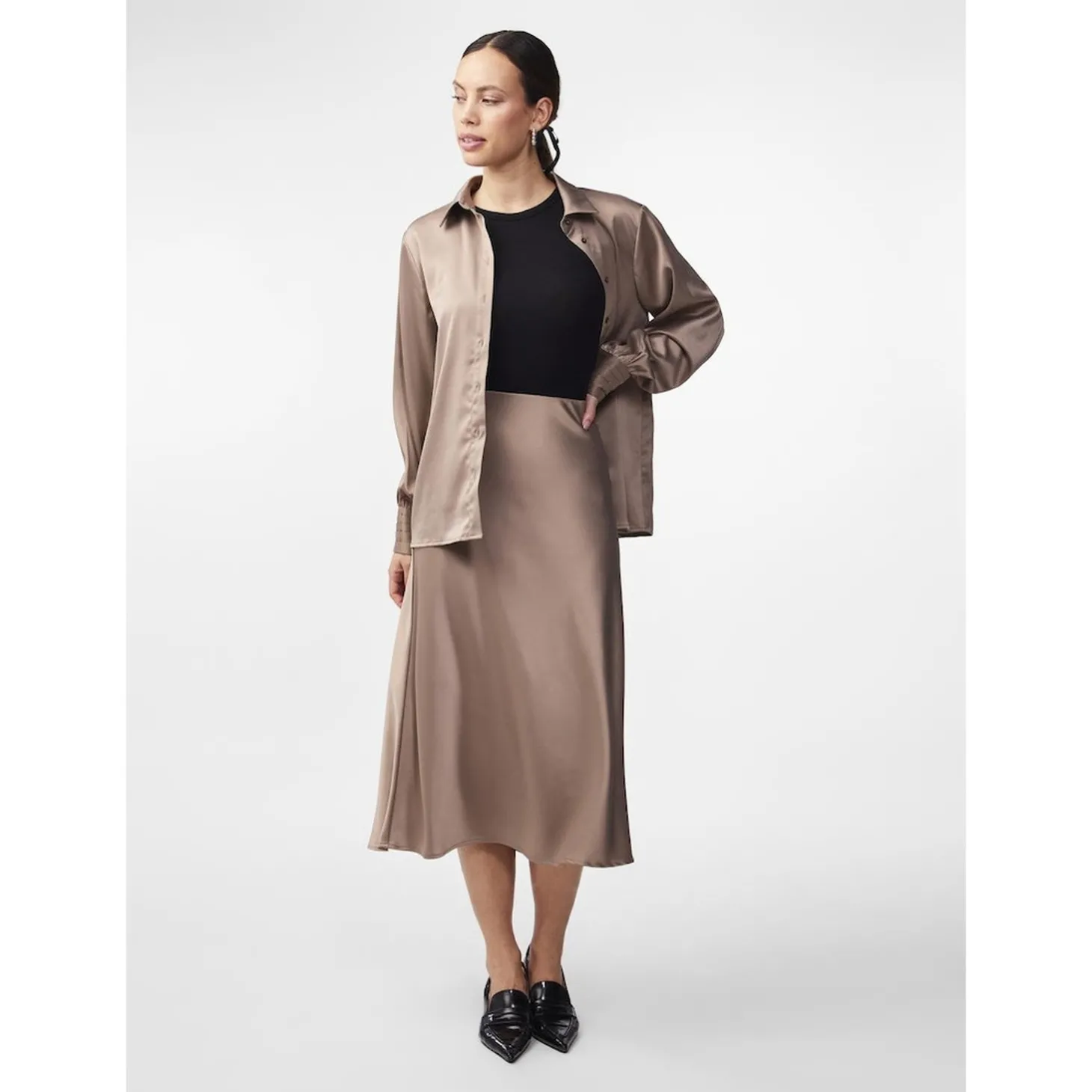 YASPELLA HW MIDI SKIRT NOOS